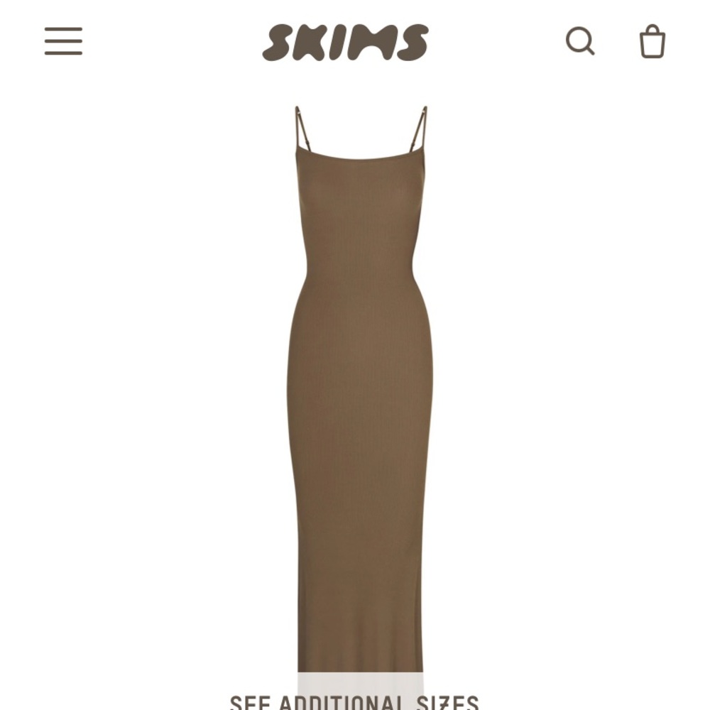 Skims lounge long slip dress